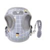 Reflective Breathable Mesh Dog Harness & Leash Set – Adjustable Walking Vest for Dogs & Cats