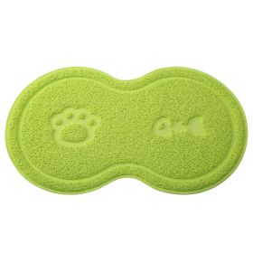 Non-Slip Dog & Cat Feeding Mat | Waterproof Pet Food & Water Bowl Placemat Tray for Clean Feeding Area (Option: No8_Neon)