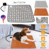 Waterproof Electric Pet Heating Pad | Chew-Resistant Heated Mat with 9 Heat Levels & 4 Timer Settings, Washable Cover