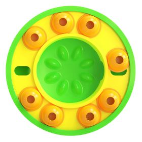 Dog Puzzle Feeder Bowl | Slow Feeding Interactive Treat Dispensing Toy for IQ Training & Mental Enrichment for Dogs & Cats (Option: Green)