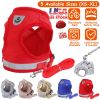 Reflective Breathable Mesh Dog Harness & Leash Set – Adjustable Walking Vest for Dogs & Cats