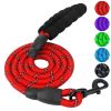 5FT Reflective Dog Leash with Foam Handle | Strong Nylon Training & Walking Lead for Small & Medium Dogs