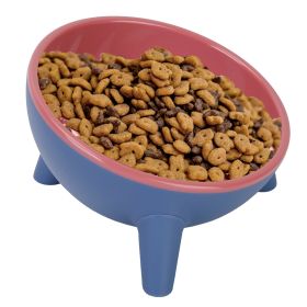 Raised Tilted Elevated Food Bowl Pet Backflow Prevention Water Dish Feeding Bowl for Cats Small Dogs (Option: Red)