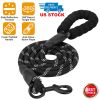5FT Reflective Dog Leash with Foam Handle | Strong Nylon Training & Walking Lead for Small & Medium Dogs