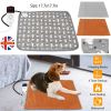 Waterproof Electric Pet Heating Pad | Chew-Resistant Heated Mat with 9 Heat Levels & 4 Timer Settings, Washable Cover