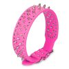 Spiked Leather Dog Collar | Adjustable Studded Pet Neck Collar for Dogs