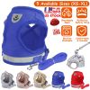 Reflective Breathable Mesh Dog Harness & Leash Set – Adjustable Walking Vest for Dogs & Cats