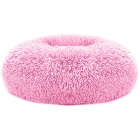 Pet Dog Bed Soft Warm Fleece Puppy Cat Bed Dog Cozy Nest Sofa Bed Cushion For S/M Dog (Option: Pink_M)