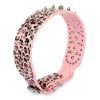 Spiked Leather Dog Collar | Adjustable Studded Pet Neck Collar for Dogs