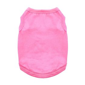 Cotton Dog Tank (Color: Carnation Pink, size: X-Small)