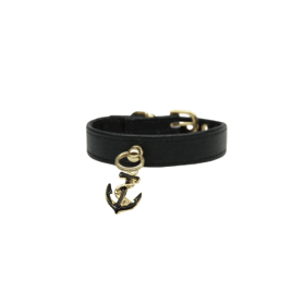 Nautical Charm Dog Collar (Size-Pack Of: 12"-1, Color: black)
