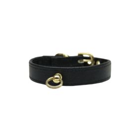 Bee Mine Valentine's Day Dog Collar with Dangle Bee Charm (Size-Pack Of: 16"-1, Color: black)