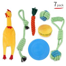 Interactive Plush Shiba Inu Dog Toy Set - Teeth Resistant And Bite Fighting Fun! (size: Sevenpiece Suit)