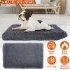 Soft Plush Dog Bed | Cozy Warm Pet Crate Mat with Long Plush Cushion for Small & Medium Dogs