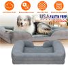 Pet Dog Bed Soft Warm Plush Puppy Cat Bed Cozy Nest Sofa Non-Slip Bed Cushion Mat Removable Washable Cover Waterproof Lining For Small Medium Dog
