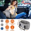 Portable Pet Car Seat with Storage Pocket | Booster Travel Seat for Small Dogs & Cats, Machine Washable
