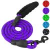 5FT Reflective Dog Leash with Foam Handle | Strong Nylon Training & Walking Lead for Small & Medium Dogs