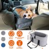 Portable Pet Car Seat with Storage Pocket | Booster Travel Seat for Small Dogs & Cats, Machine Washable