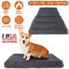 Soft Plush Dog Bed | Cozy Warm Pet Crate Mat with Long Plush Cushion for Small & Medium Dogs