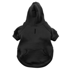 Flex-Fit Dog Hoodie (Color: black, size: X-Small)