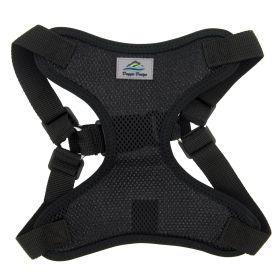 Wrap and Snap Choke Free Dog Harness by Doggie Design (Color: black, size: medium)