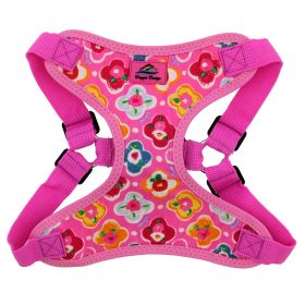 Doggie Design Wrap & Snap Choke-Free Dog Harness – Adjustable Lightweight No-Pull Harness (Color: Maui Pink, size: medium)