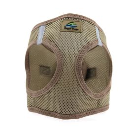 American River Solid Ultra Choke Free Dog Harness (Color: Fossil Brown, size: S)