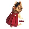 Wool Fur-Trimmed Dog Harness Coat – Elegant Winter Coat with Matching Leash