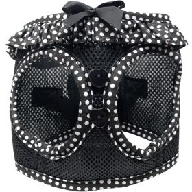 American River Choke Free Dog Harness Polka Dot Collection (Color: Black and White Polka Dot, size: 3X-Large)