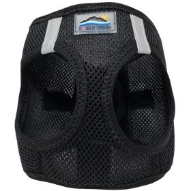 American River Solid Ultra Choke Free Dog Harness (Color: black, size: 3XL)