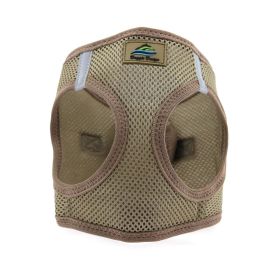 American River Solid Ultra Choke Free Dog Harness (Color: Fossil Brown, size: 3XL)