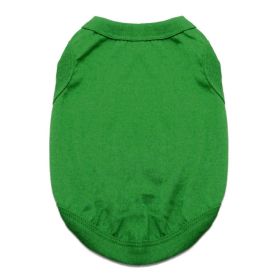 Cotton Dog Tank (Color: Emerald Green, size: large)