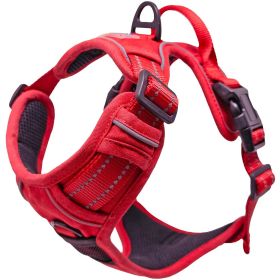 Venture Paw Pull Control Dog Harness (Color: Crimson, size: X-Large)