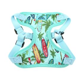 Doggie Design Wrap & Snap Choke-Free Dog Harness – Adjustable Lightweight No-Pull Harness (Color: Surfboards and Palms, size: large)